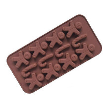 Silicone Chocolate Moulds Gingerbread Man Candy Cane Shapes Candy Cookie Moulds Cake Baking Molds For Chocolate Jelly Sweets Diy For Pa