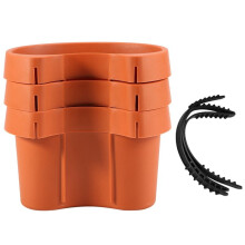 3 Pc/Lot Unique Gutter Downspout Garden Flower Pot Drain Pipe Flower Pots Tubs Drain Pipe Garden Planters