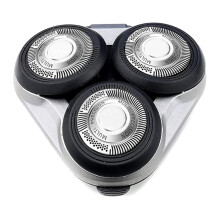 Compatibele scheerkoppen: Compatibel met Philips S5000-serie SH50 elektrische scheerapparaten, driedelige set (zilver). SH50 scheerkop