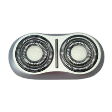Cabezal compatible con la afeitadora eléctrica Xiaomi S200, conjunto de cuchilla flotante de doble anillo (plateado).