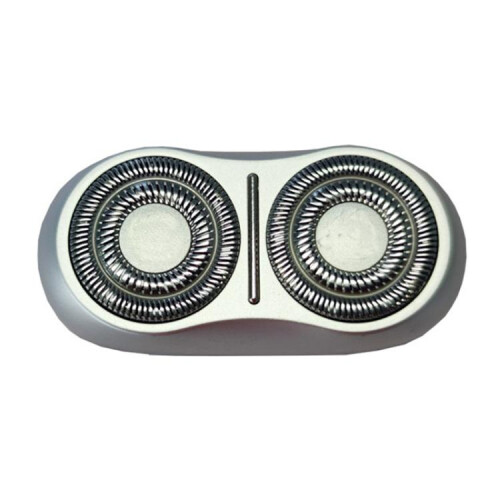 Compatible Head Compatible Xiaomi S200 Electric Shaver, Double-Ring Floating Blade Assembly (Silver). silvery
