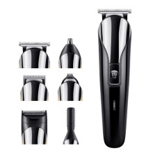 Tondeuse à cheveux électrique multifonctionnelle Shinon 6 en 1 compatible (version USB (noir)) USB (noir)