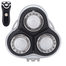Compatibele scheerkoppen (zilver) voor Philips scheerapparaten HQ7310, HQ7340, HQ7180, HQ7360 en HQ7390. Complete set zilver.