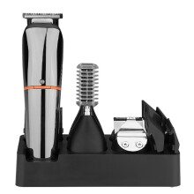 Cortapelos y afeitadora eléctrica multifuncional seis en uno compatible, modelo: LK-860, naranja. LK-860 Naranja
