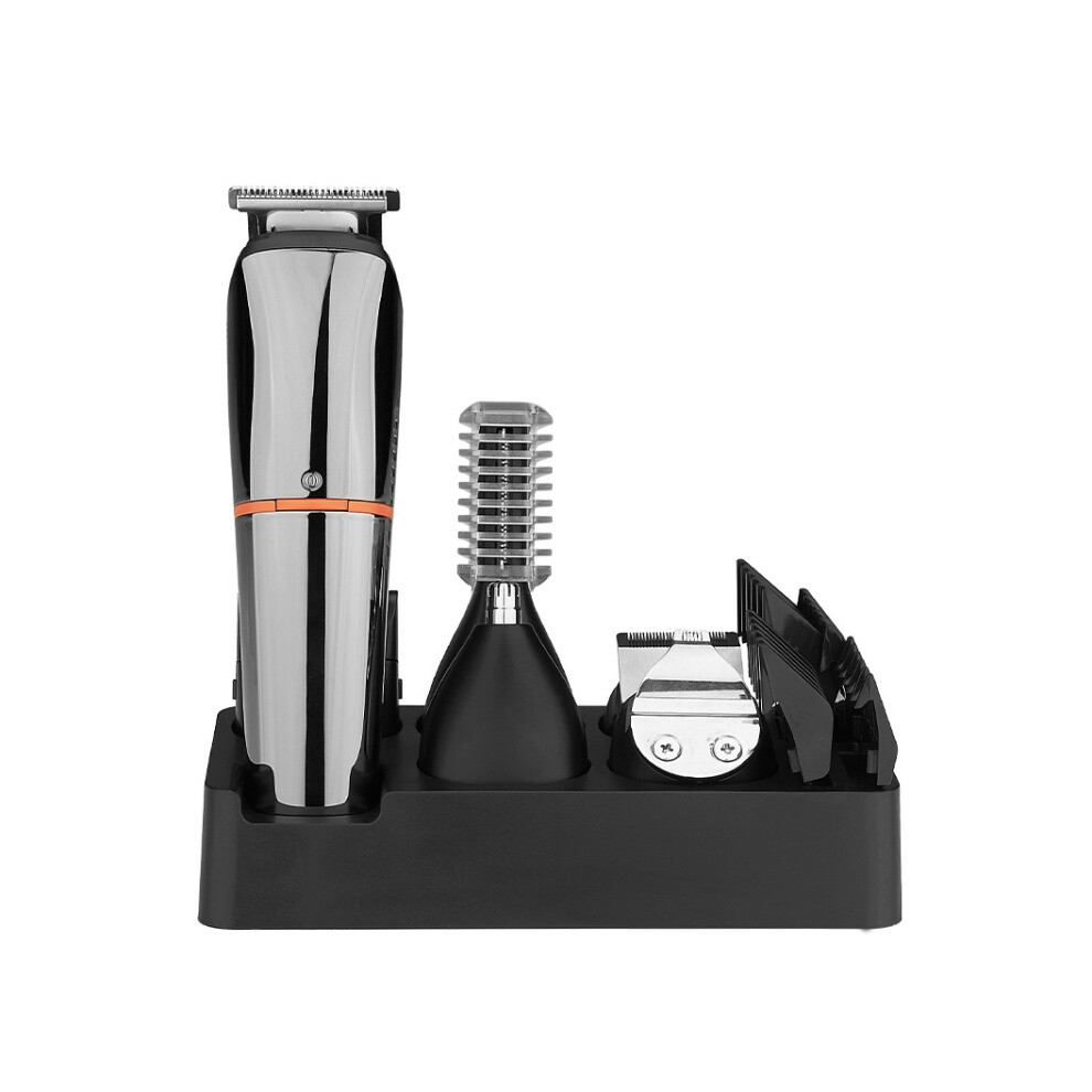 Compatible Six-In-One Multi-Functional Electric Hair Clipper And Shaver, Model: Lk-860, Orange. LK-860 Orange
