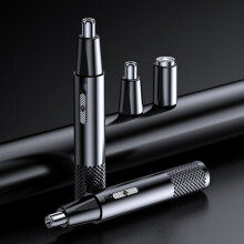 Compatibel met de Yd-112 elektrische neushaartrimmer, model: neushaartrimmer + scheerapparaat (zwart) Neushaarapparaat + scheerapparaat