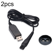 15V USB-Netzkabel für Philips Rasierer HQ8505, kompatibel mit den Modellen HQ7120, HQ8830, PT730, AT757 und RQ1060. 2 Stück HQ8505 USB-Stecker