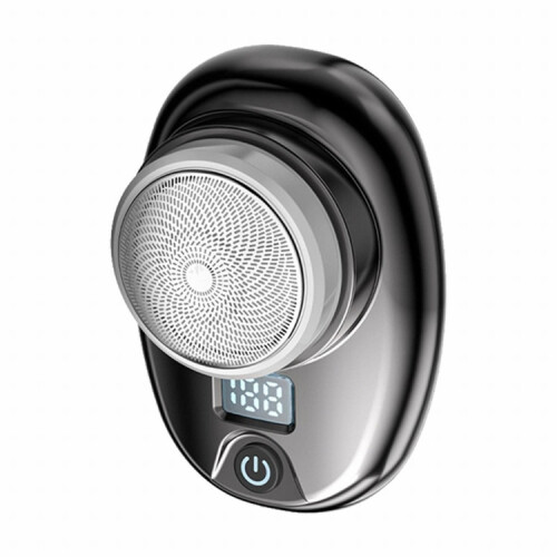Compatible Portable Digital Display Mini Washable Electric Shaver (Gradient Black) 2202