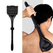 Rasoir dorsal manuel B5 amélioré compatible, à 3 lames, avec manche long et tête détachable. Rasoir B5 à manche long.