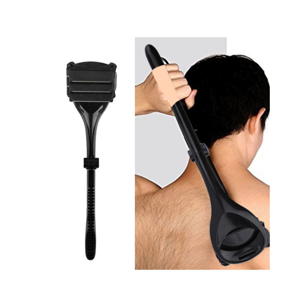 Compatible B5 Upgraded Manual 3-Blade Back Shaver With Long Handle And Detachable Head B5 Long Handle Shaver