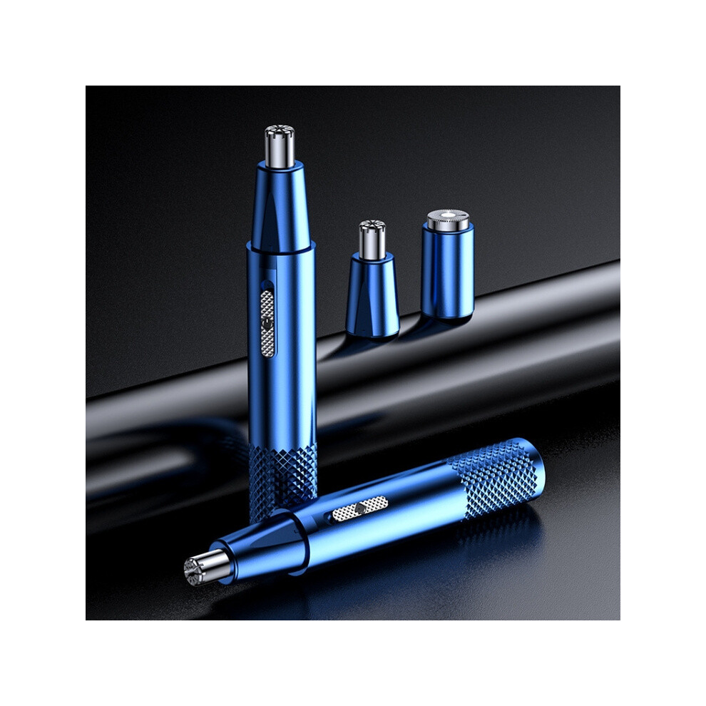 Compatible Yd-112 Electric Nose Hair Trimmer, Model: Nose Hair Trimmer + Shaver (Blue) Nose Hair Device+Shaver