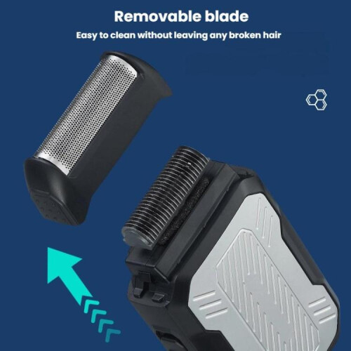 Rasoir électrique à piston compatible, rechargeable (noir/or) Noir Or 2