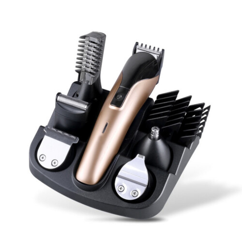 Tondeuse à cheveux électrique multifonctionnelle Shinon 6 en 1 compatible (version USB (dorée)) USB (dorée) 1