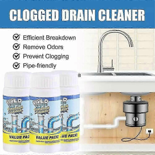 (6pcs) Wild Tornado Sink & Drain Cleaner - Powerful Unclogging Action