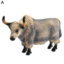 (A) Yak Model Realistic Education Toys Novelty Simulation Bull Action Figures Kids Gifts