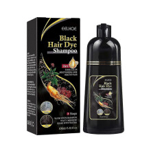 Instant Black Hair Shampoo Hair Color Shampoo for Gray Hair Natural Black Hair Dye Shampoo 3 in 1 for Men & Women,Long Lasting Black Shampoo Colors in