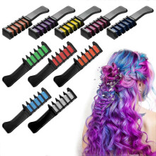 10 Pack Hair Chalk Comb,Washable Hair Colouring Pen, DIY Hair Colouring Pencil for Party, Cosplay