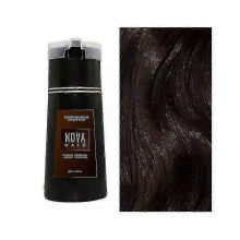 (Dark Brown) Nova Hair Dye Shampoo, Nova Hair Instant Dye Shampoo,Hair Color Shampoo for Hair - HF