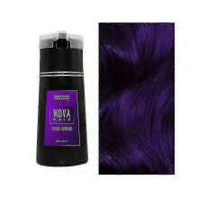 (Purple) Nova Hair Dye Shampoo, Nova Hair Instant Dye Shampoo,Hair Color Shampoo for Hair - HF