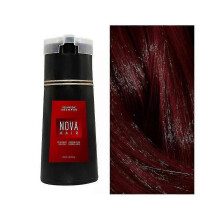 (1Pcs, Red) Hair Dye Shampoo, Nova Instant Hair Dye Shampoo, Quick Color Application, Gentle Color Fixative