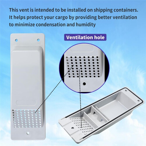 8 Pack Container Air Vent,Reduce Heat and Humidity for Cargo Containers Flow Ventilation Kit 2
