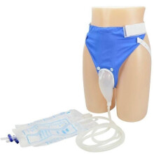 Portable Men's Urinal with Catheter, Antireflux Leak Protection, Reusable Silicone for Travel