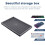 Waterproof Keycap Storage Box with Lid -for Keyboard Keycaps Display and Collection Black 7