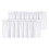 (White) 2Pcs Blackout Valance Thickened High Shading Solid Color  Kitchen/Bathroom Soft Silky Stylish Window 1