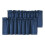 (Dark blue) 2Pcs Blackout Valance Thickened High Shading Solid Color  Kitchen/Bathroom Soft Silky Stylish Window 1