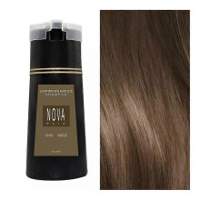 (Light Brown) 2026 Nova Hair Dye Shampoo, Nova Hair Instant Dye Shampoo,Hair Color Shampoo for Hair, 200ml