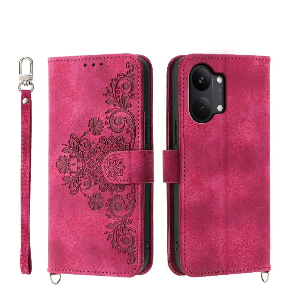 Case For Xiaomi Poco X8 Promax Multiple Credit Card Slots Wristband Shockproof Embossed 764563374458