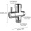 3-way Switch Valve Shower Adapter System Replacement Part - Mishan 2