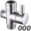 3-way Switch Valve Shower Adapter System Replacement Part - Mishan 1