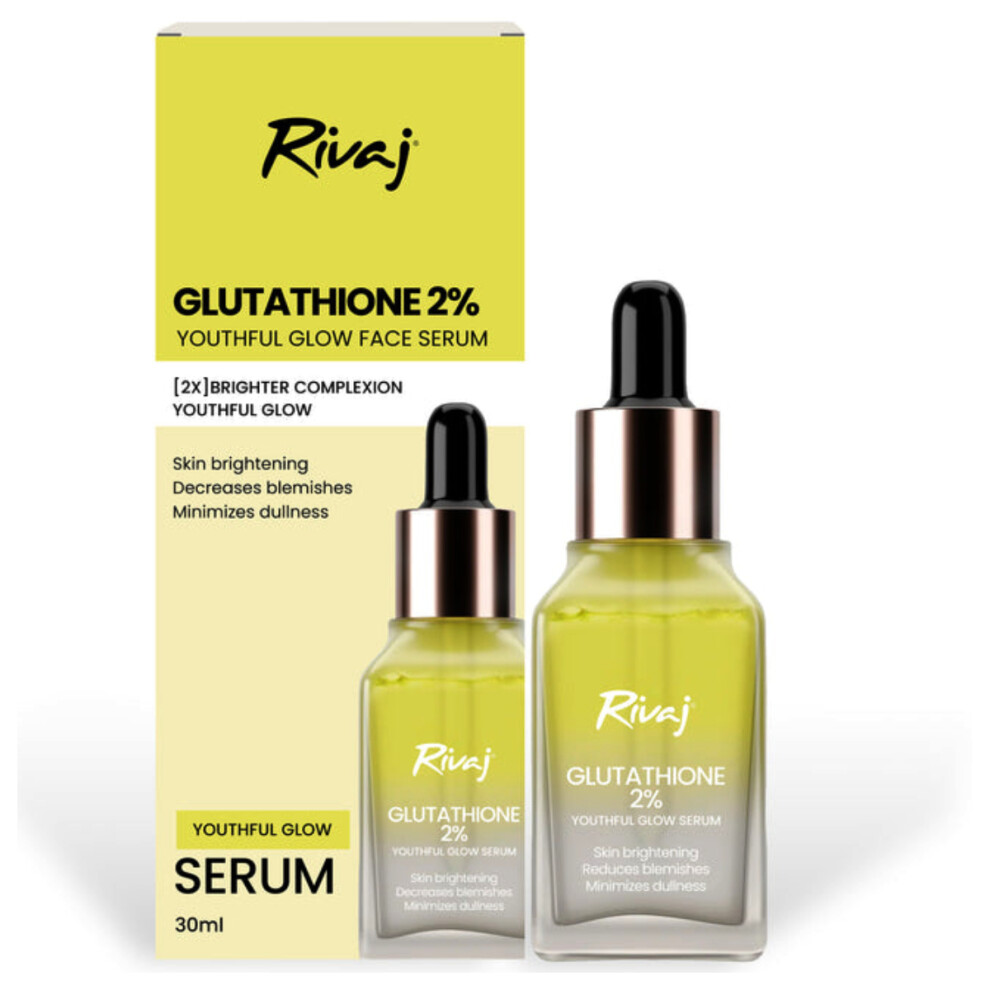 Rivaj Glutathione 2% Youthful Face Serum |Helps reduce dullness and uneven skin tone  - 30ml