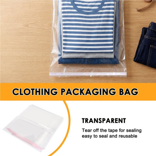100x A3 package Bag 45x32cm Clear Resealable Plastic Self Seal Adhesive 1