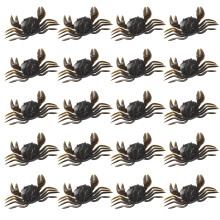 20Pieces Soft Silicone Crabs Lures Set With Flexible-Brown