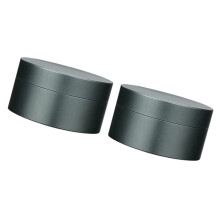 Portable Aluminum Alloy Medicine Container with Secure-5 Gray