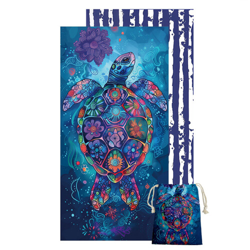 Serviette de plage en microfibre à séchage rapide, grande-SM11
