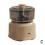 (Brown) Electric Mini Garlic Chopper Kitchen Multifunctional Meat Grinder 1