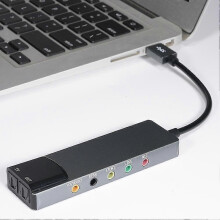 USB-lydkort 7.1 5.1-kanals eksternt lydkort SPDIF optisk til pc-computer 26 sekunder