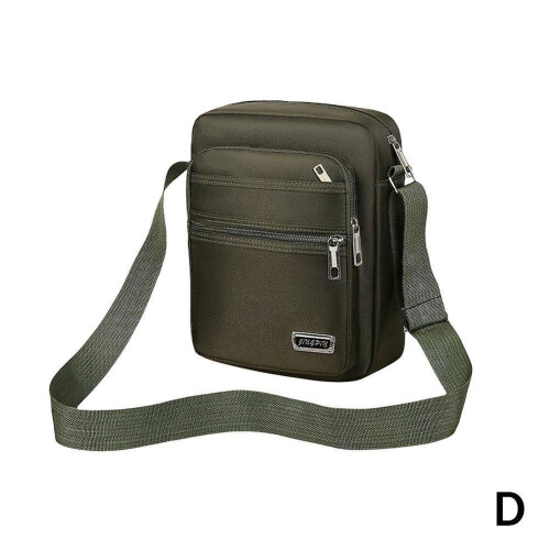 (D) Shoulder bag messenger bag nylon fabric