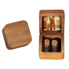(A) Wooden Urn For Human Ashes Keepsake Cremation Urn Box For Pets Engraving