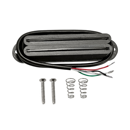 Micros Humbucker à Double Rail universels pour-piste noire noire