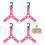Portable Bobbles Holder Adjustable Strap Light Weight Pom-Pink 1