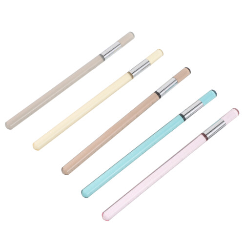 5Pcs Reusable Everlasting Inkless Pencils Transparent Grip Office Use
