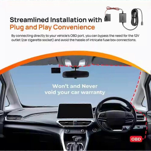 (USB) for 70mai obd- Hardwire Kit Parking Surveillance Cable 24 hours for 1