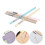 5Pcs Reusable Everlasting Inkless Pencils Transparent Grip Office Use 6