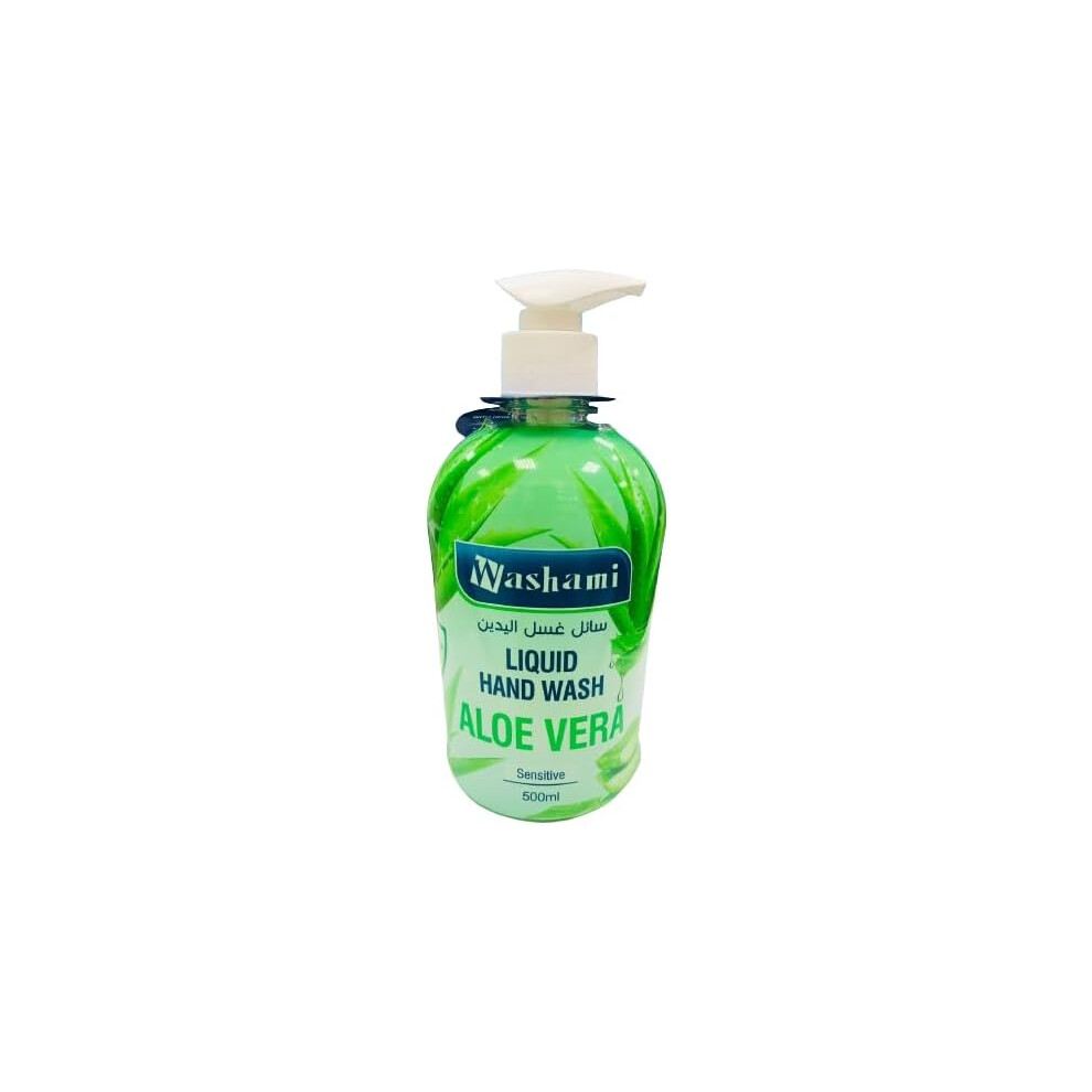 Washami Aloe Vera Liquid Hand Wash |Gentle Hand Cleanser, Moisturizing Hand Wash, Antibacterial Hand Wash - 500ml