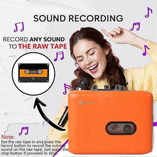 Portable Cassette Player with Headphone A 1