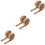 Moulure Coin De Autocollante Mousse Durable Marron 4